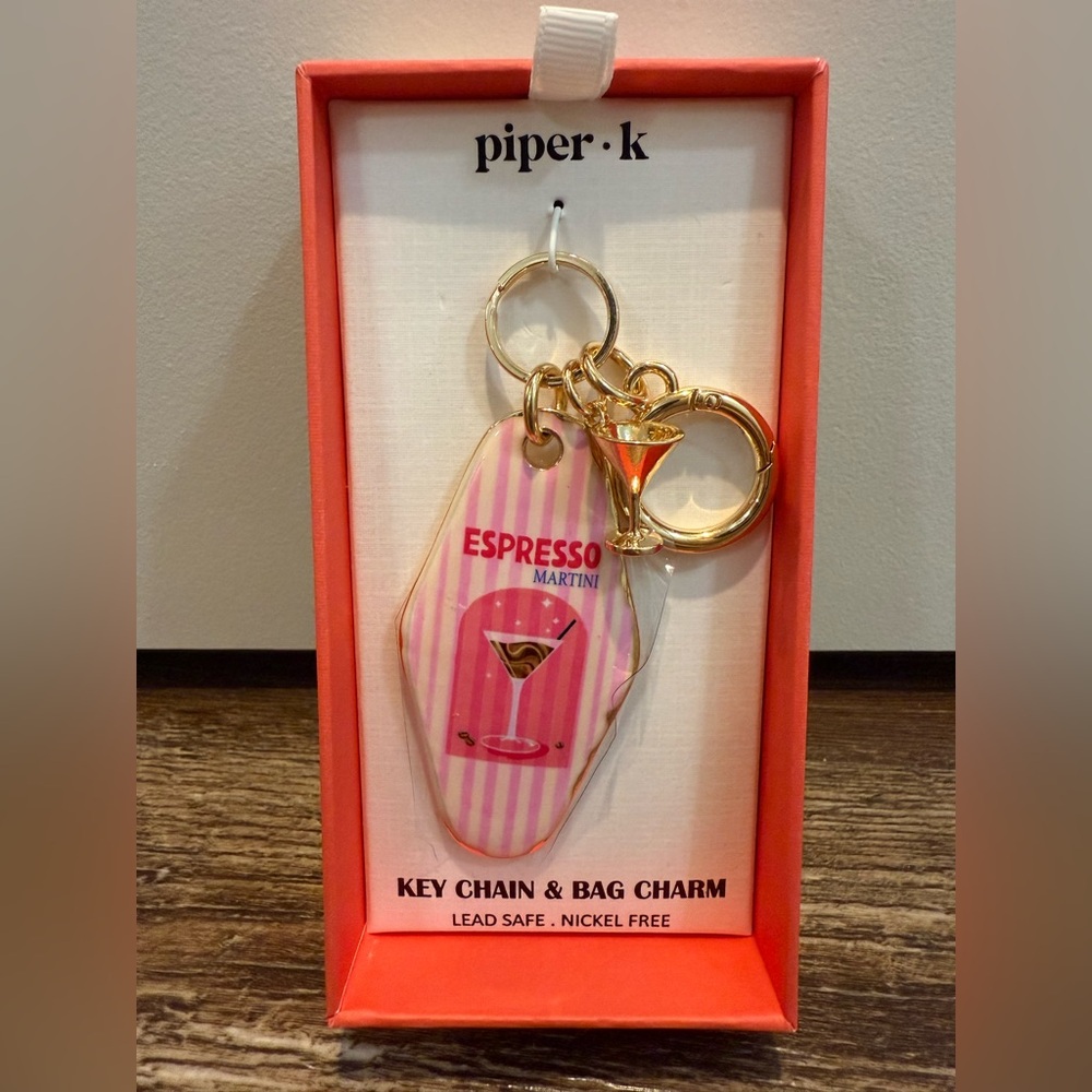 Piper K Espresso Martini Keychain & Bag Charm🍸